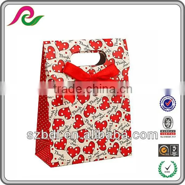 Wonderful designed china custom printe jewelry bag paper purse gift bag
