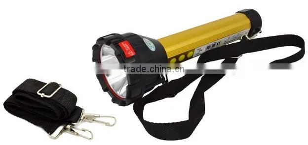 A-OK Rechargeable 10W Led+12 White Led+Blue Red Led multifunction car working emergency flashlight