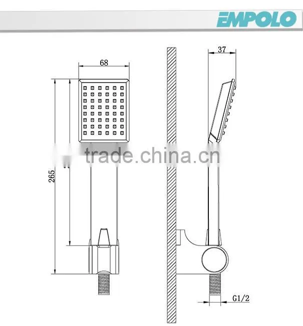 Multi-functions telephone plastic hand shower 81853