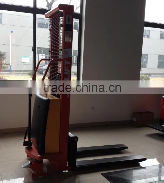 1000kg,1600mm Semi electric stacker SPN1016