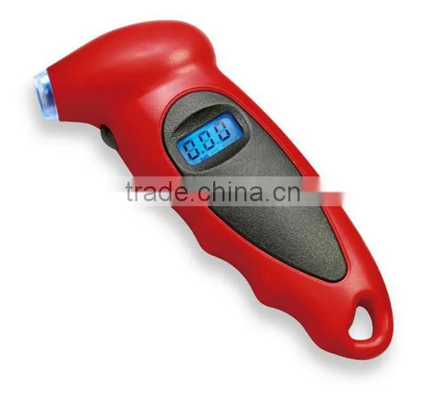 LCD Display Digital Tire Pressure Gauge with Blue LED backlight for testing car ,truck and SUV