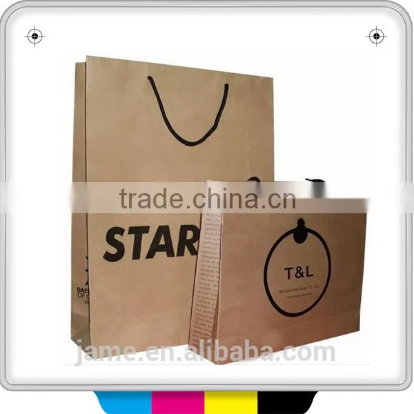 T shirt paper bag printed custom logo