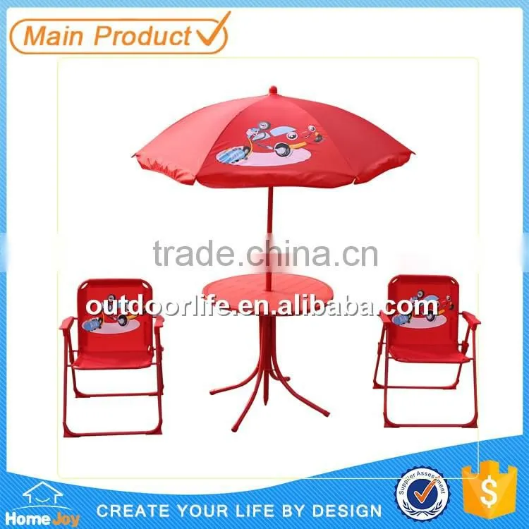 Outdoor lightweight kids picnic furniture, kids garden set, kids foldable chair