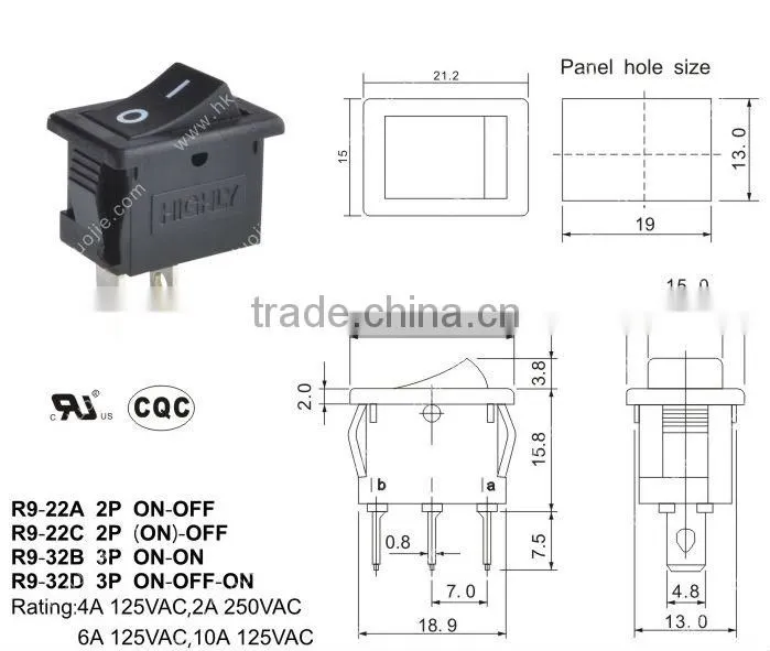 100% original HIGHLY switch R9-32D rotary switch 12 position