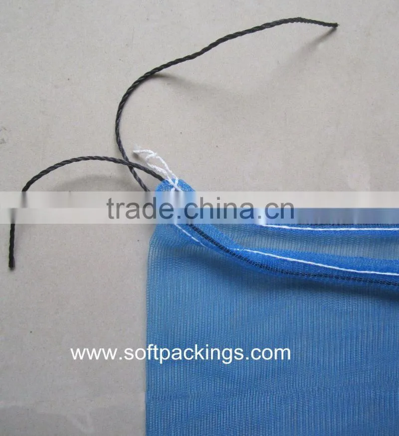 PE mesh bag onion circular drawstring tubular mono bag