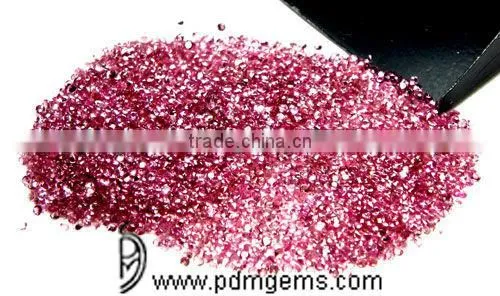 Pink Tourmaline Round Cut Faceted Lot For Jewellery From Wholesaler