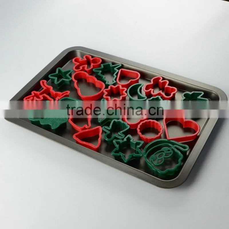 9 pcs plastic cookie cutter with different shapes