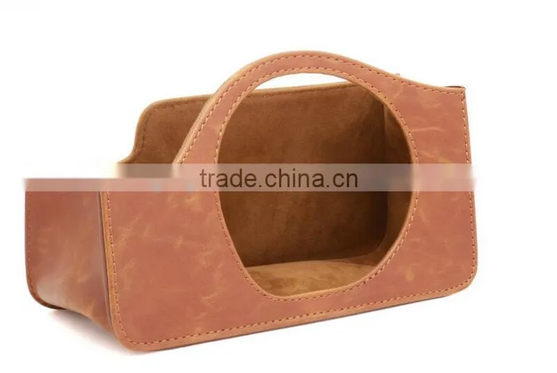 New Brown Instax W300, PU Leather Camera Case Bag For Fujifilm Instax Camera