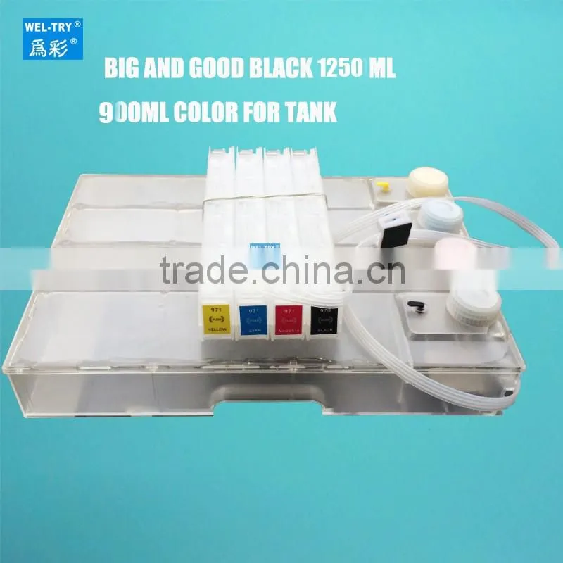 for HP 970 971 empty ciss for HP Officejet Pro X451dn X551dw X476dn magic tank with chip