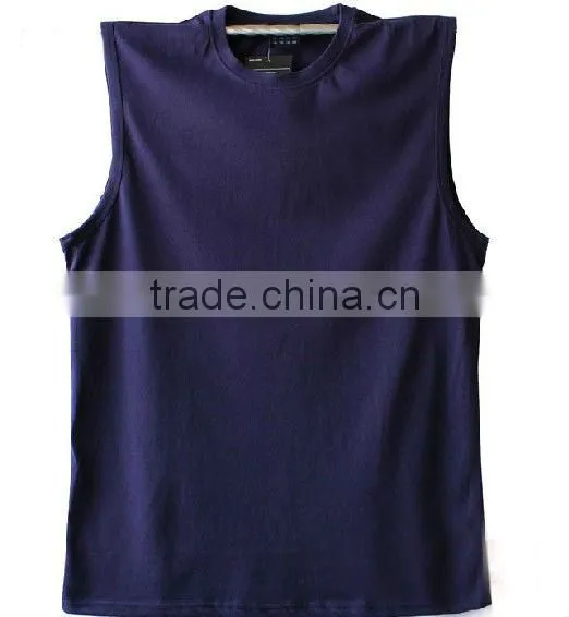 Loose mens tank top with wide shoulder