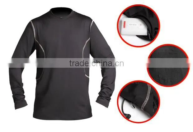 China Supplier Mens Sport T Shirt,Battery Heated Slim Fit Sport T Shirt