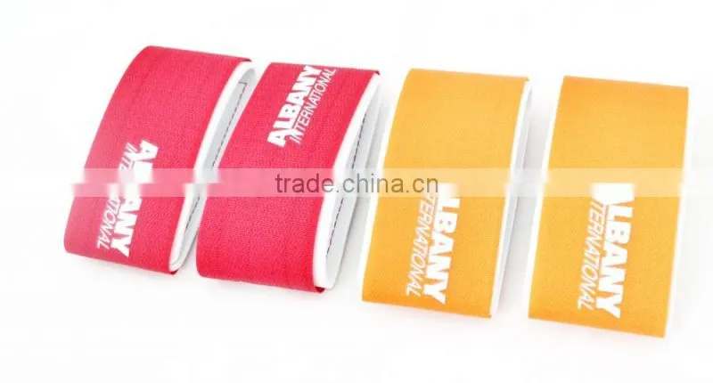Nylon+EVA material customized logo foaming ski webbing