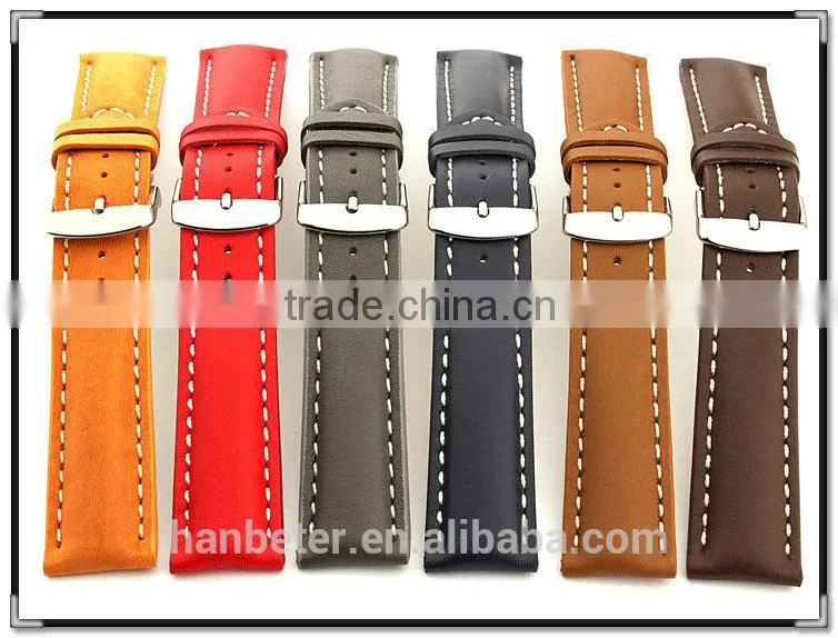 CE&RoHS Standard and Factory Supply Directly 2015 leather watch strap with buckle