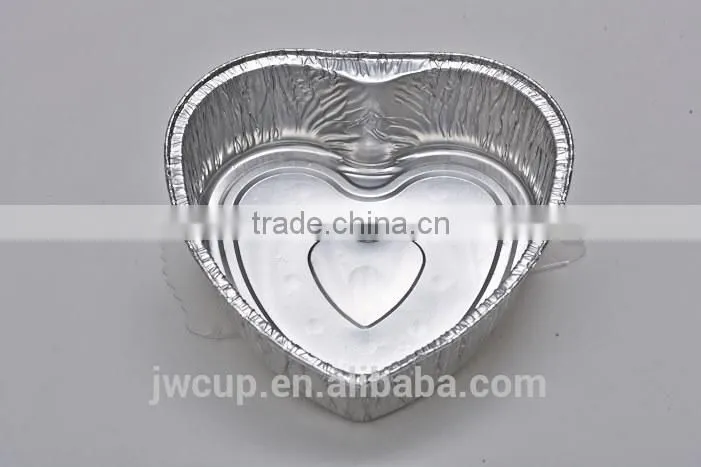 Heart shape food grade BBQ container
