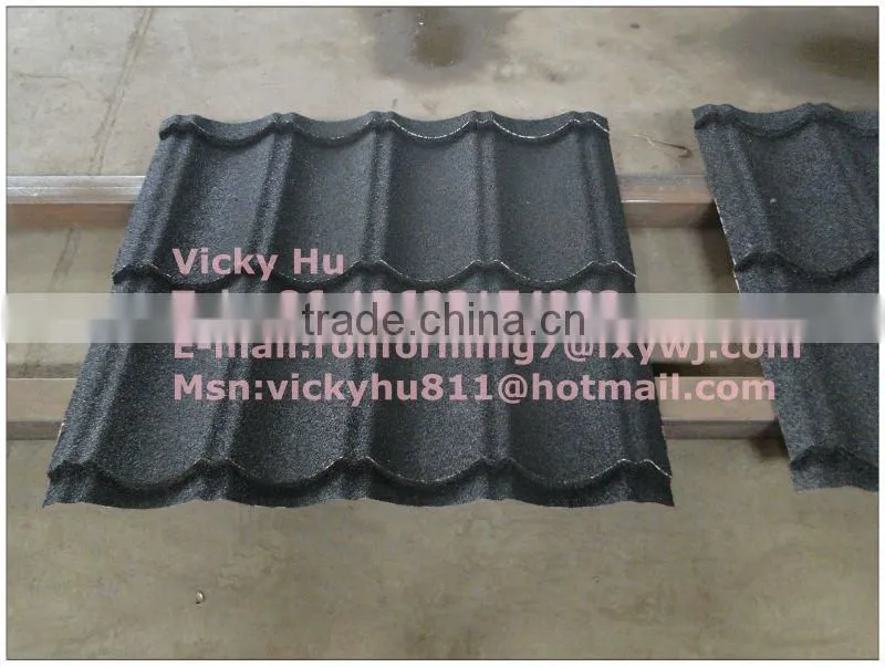 stone coated steel roof tile making machine