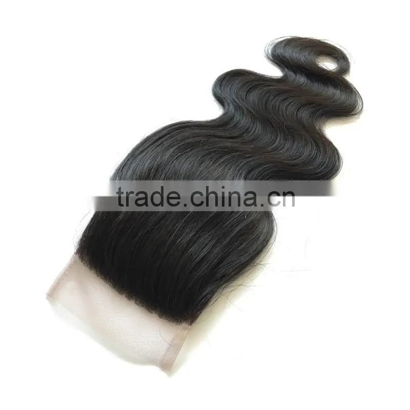 Large stock lace front human hair closure with baby hair remy indian hair