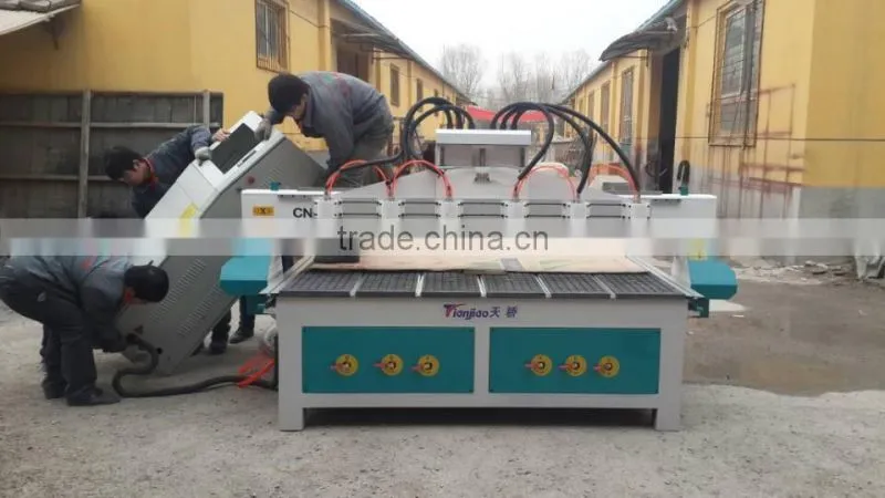 multi spindle 3D wood carving machine