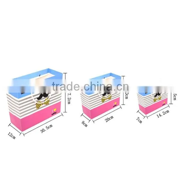 Funny Mustache And Glass Paper Gift Bag