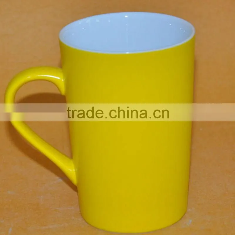 unique cheap white ceramic mug low price with handle