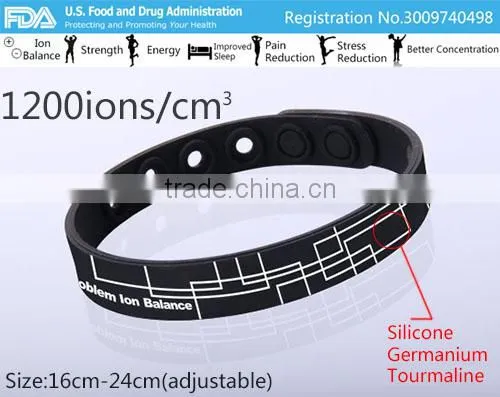 Noproblem P089 germanium power casual for couple silicone health bracelet fashion jewelry