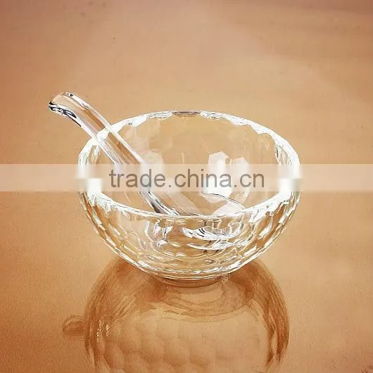 New arrival crystal glass dish for Salt and msg for nice gift(R-2006