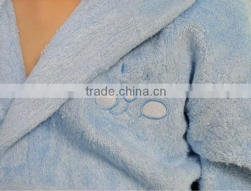 wholesale satin robe 100% bamboo fluffy western bathrobe for kids