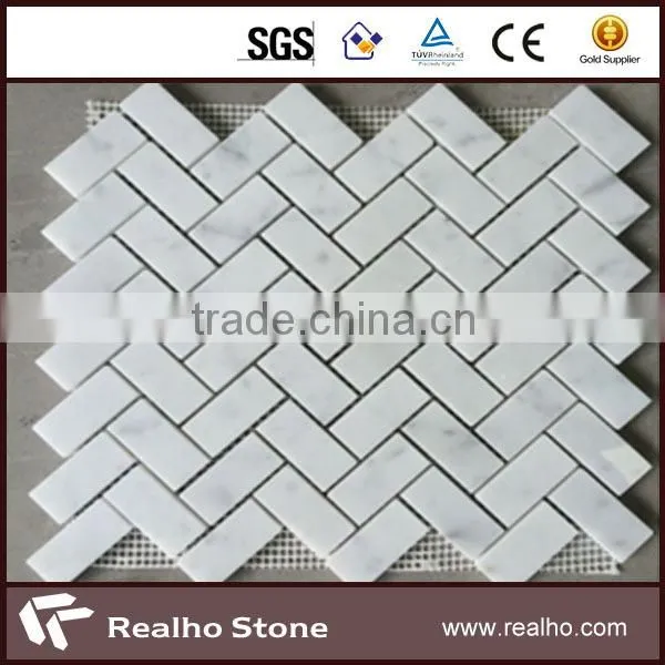 Chinese Crystal White Marble Mosaic with quality assurance