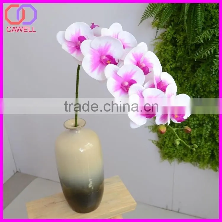 real touch nice wedding silk purple artificial phalaenopsis