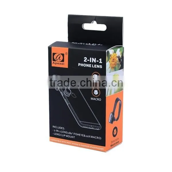 Universal Mobile Camera Fisheye Lens Clip 20x Macro Lens for Smart Phone iPhone 6 Samsung Galaxy S6