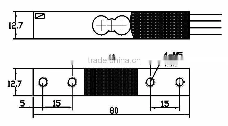 Aluminum shear beam load cell AMLA