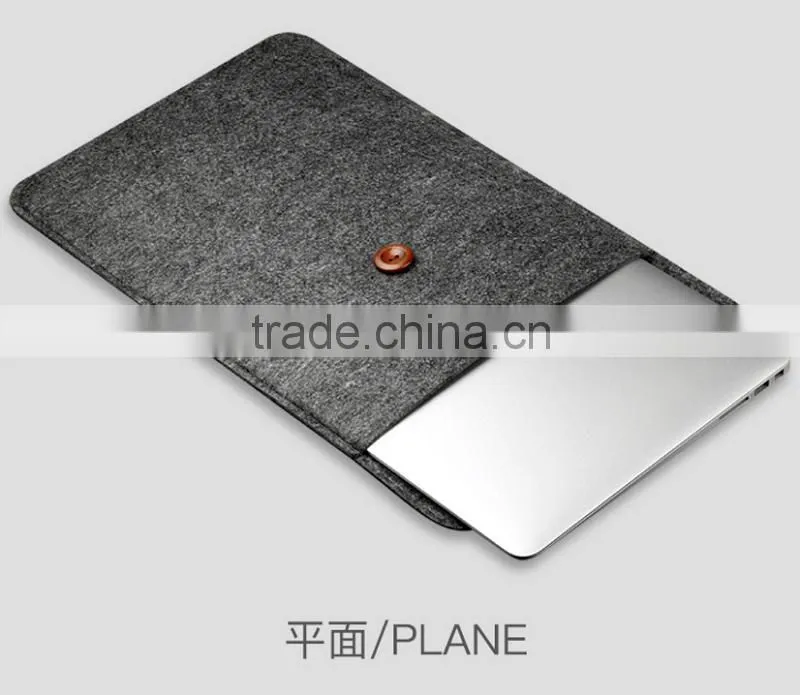Wool felt sleeve bag for macbook, laptop envelope handbag carrying bag case