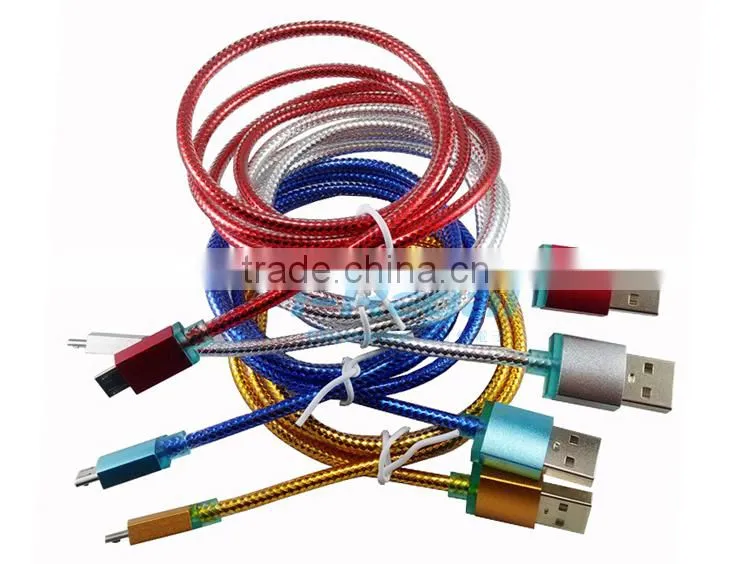 2015 Newest Crystal Perfume usb data charger cable for samsung for iphone 6