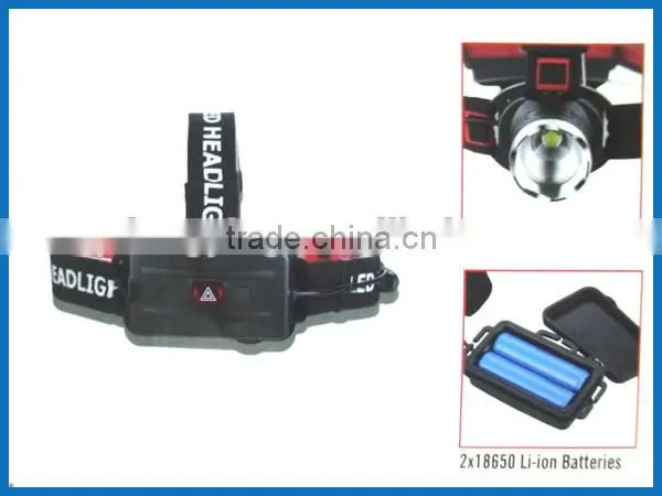 Hot sell Outdoor CREE T6 aluminium led head lamp