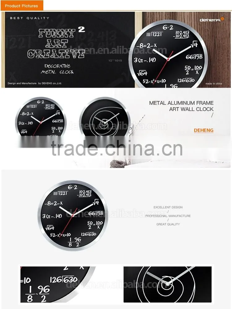 DEHENG Zhangzhou funny art metal creative wall clock