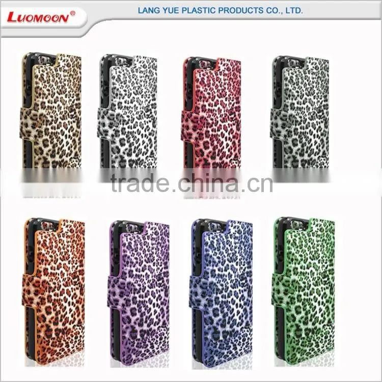 separable with double card slot leopard pattern 2 in 1 c smart leather flip cover case for xiaomi mi5 4 3 2 1