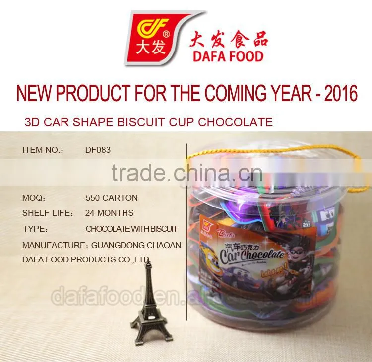 3D Car Shape Biscuit Cup Chocolate