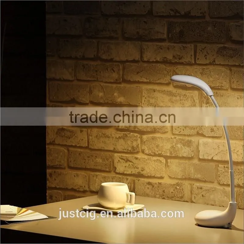 Factory LED reading Lamp Rechargeable ,Golf-shape Flexible Eye Care book light