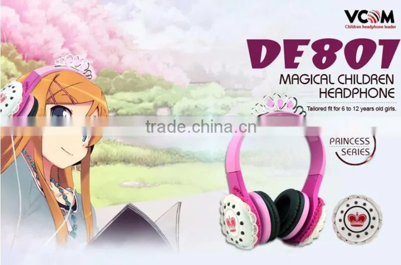 VCOM Professional Children Headphone in Earphone & Headphone Princess Style