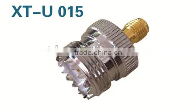 50 ohm Brass SMA male to UHF PL259 connector