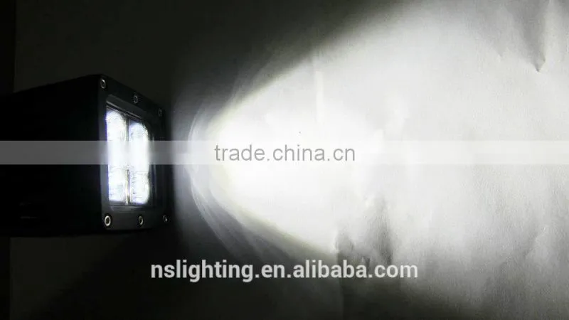 18W LED Work Light SUV Cree Off-road Boat Headlight Spot Driving Fog Light Mounting Bracket