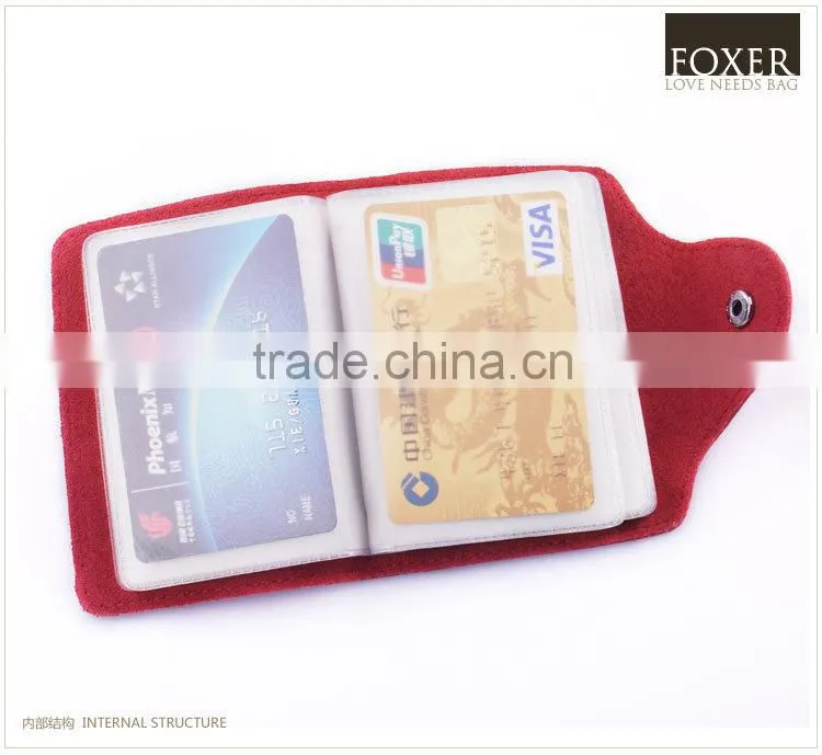 ladies business card id card holder credit card wallet for promotion