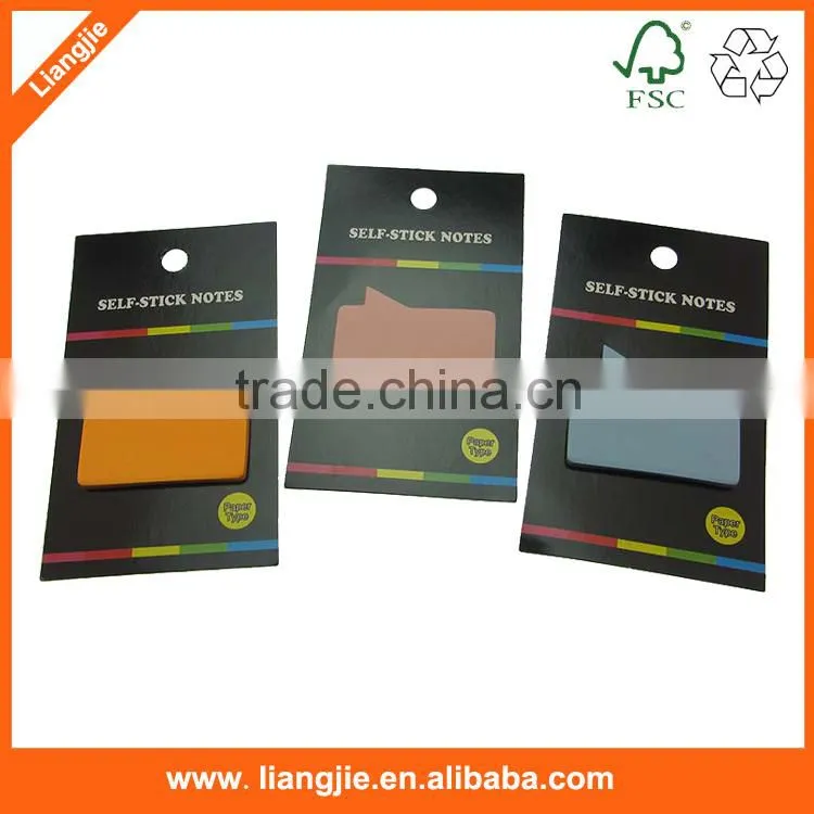 Office/school gift zigzag Sticky memo pads,notepads in plastic case