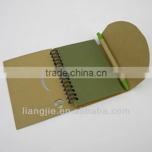 Promotional Eco Notepad with Ball Pen