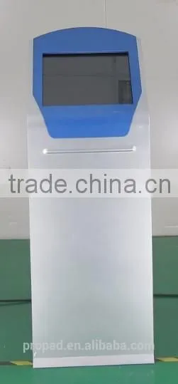 22" standing Interactive displays touch screen kiosk blue