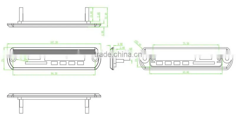 mp3 module with panel for amplifier , bluetooth speaker mp3 module