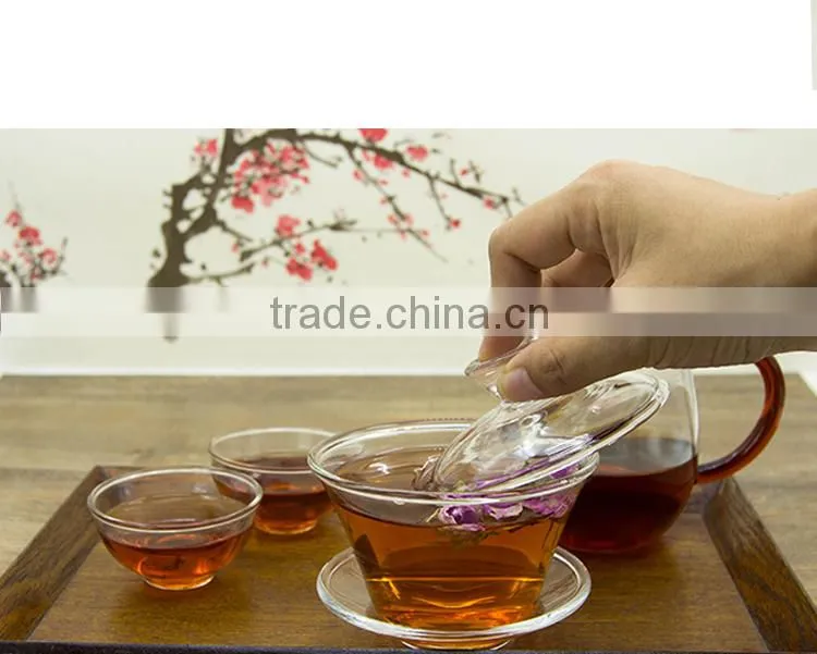 Heat-resistant Clear Glass Gaiwan Modern Sought-afterTeaware