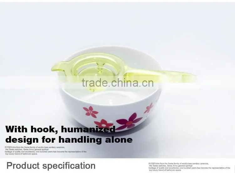 New design high-quality colorful silicon egg tool egg white separater egg yolk separator separates spoon