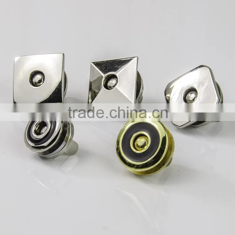 17mm round Eco-friendly metal magnetic push snap for bags and leather notebook and glasses case