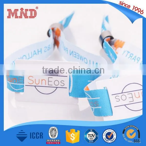 MDWW04 ISO14443A 13.56MHz Woven RFID Wristband/Custom wristlets/bracelet for festival