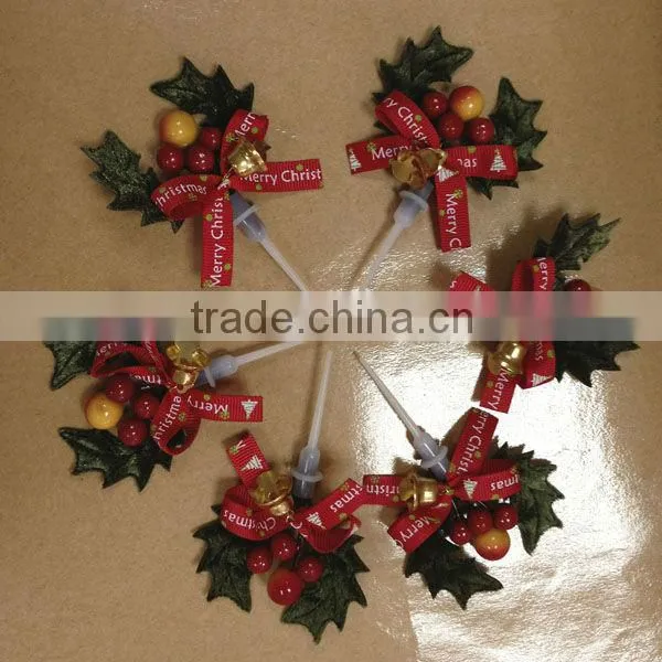 2014 Handmade Ornaments Christmas bowknot